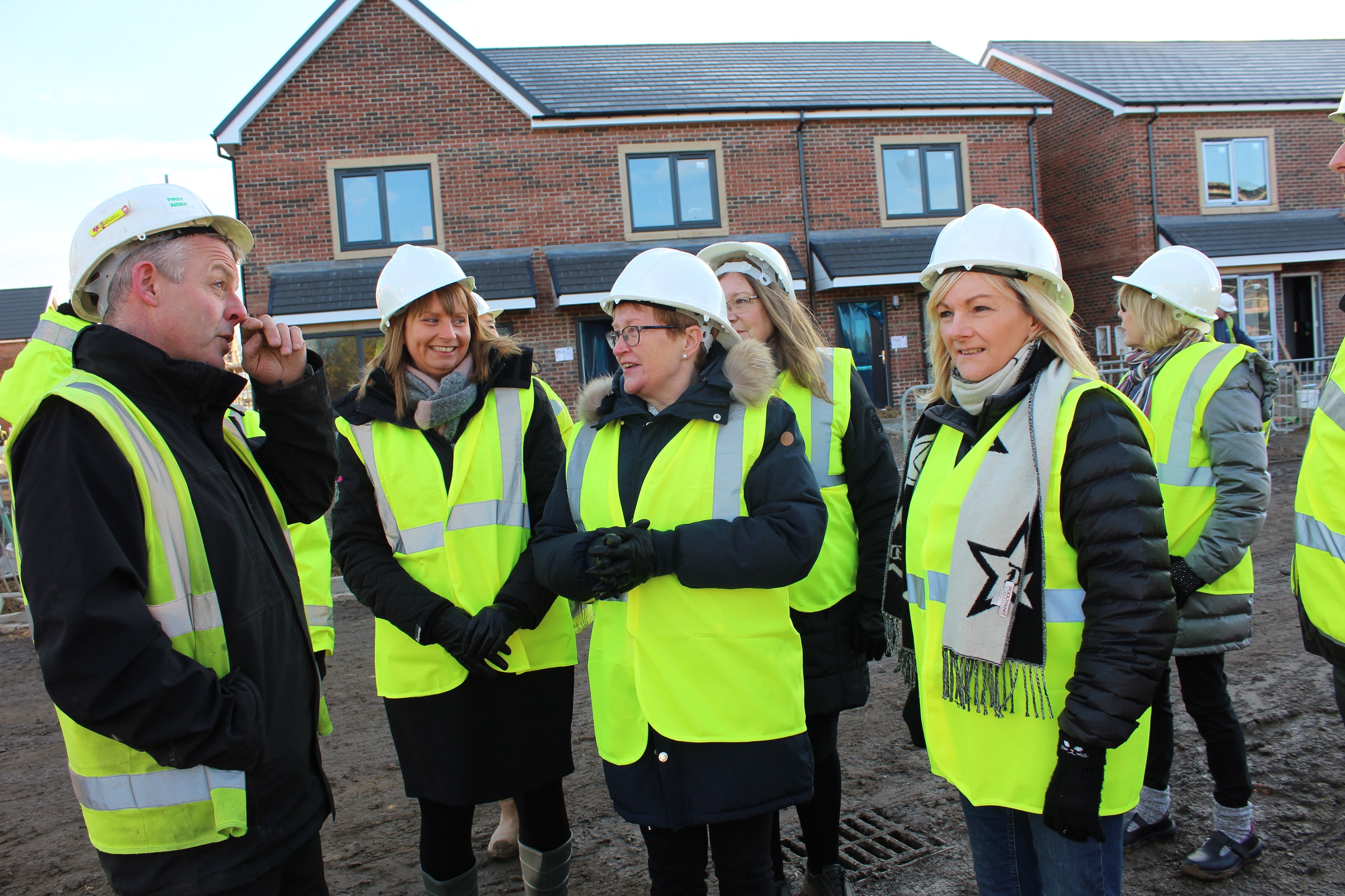 Board visit new homes - Railway Housing Association